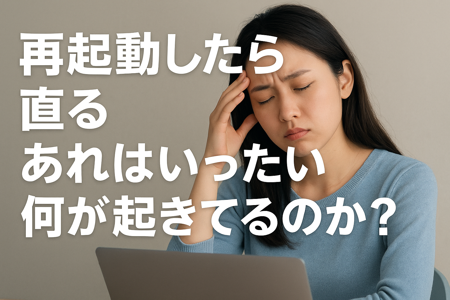 再起動したら直るはいったい何が起きているのか