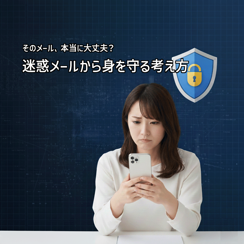 迷惑メールに気を付けて!